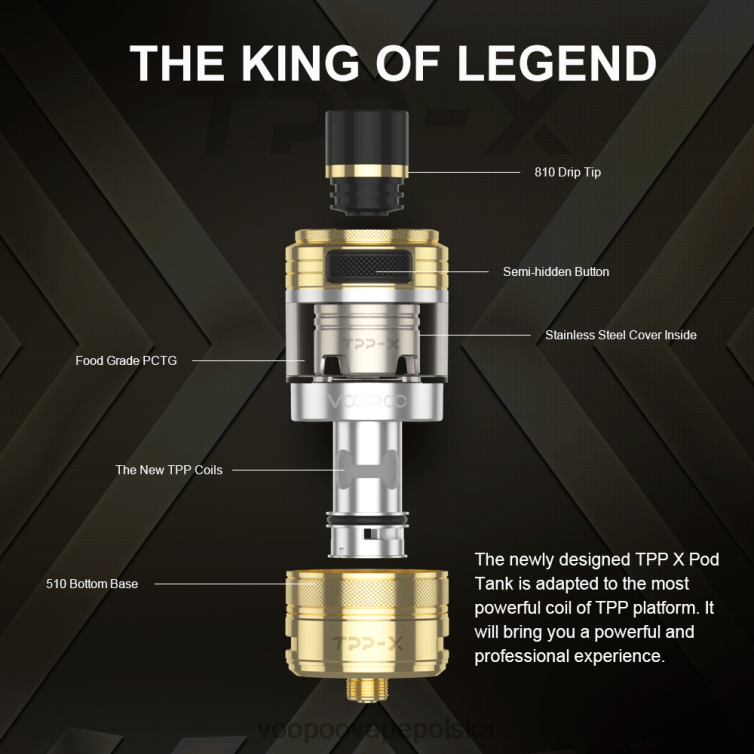 VOOPOO TPP X zbiornik na kapsuły tęcza R8680514 | VOOPOO Vape Mod Polska